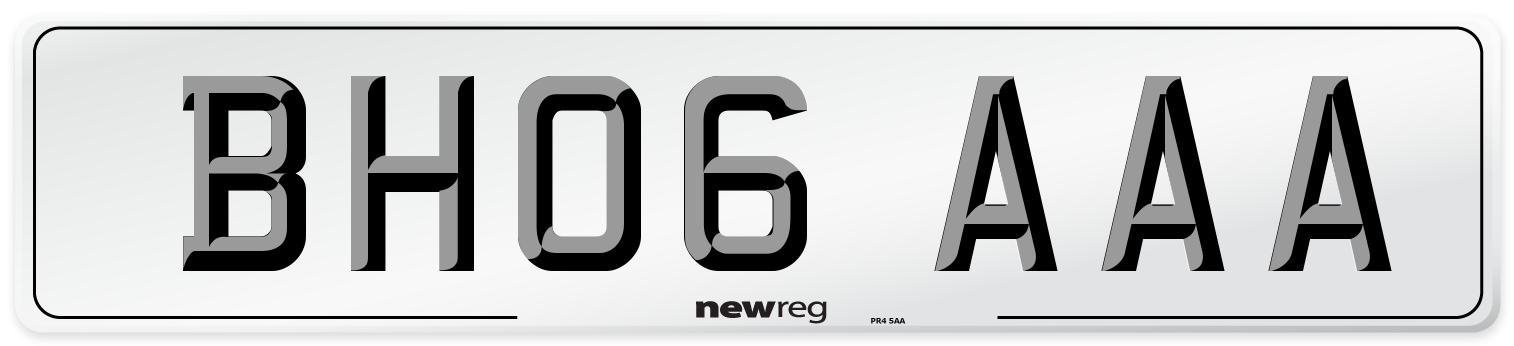 BH06 AAA Number Plate from New Reg